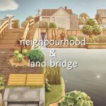 【あつ森】川沿いの住宅街と大きな橋 | Neighborhood & Land bridge | Speed Build | Animal crossing new horizons 【島クリ】