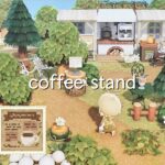 森の小さなオープンカフェ | coffee stand Speed build | custom design | animal crossing | あつ森