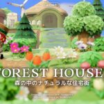 【あつ森】森の中🌳のカラフル＆ナチュラルな住宅街🏠と案内所までの道【島クリエイト】