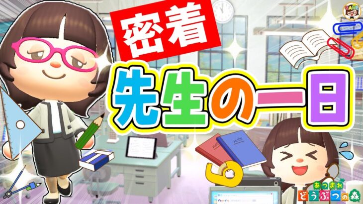 【あつ森】小学校の先生一日ルーティン【あつまれどうぶつの森】ゆっきーGAMEわーるど