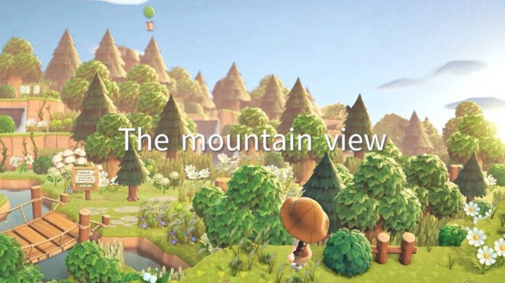 【あつ森】緑生い茂る自然島 山の景色 | The Mountain View | Animal Crossing New Horizons