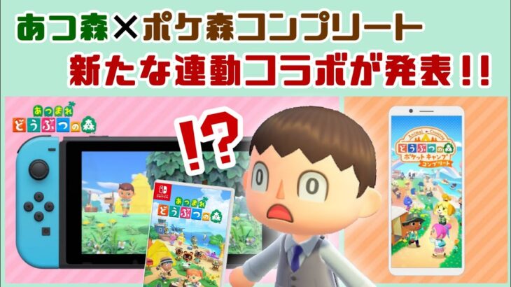 「あつ森」と「ポケ森」の新たな連動コラボ要素が突然の発表！？急遽配信された新要素を紹介！【どうぶつの森 ポケットキャンプ コンプリート／あつまれ どうぶつの森】@レウンGameTV