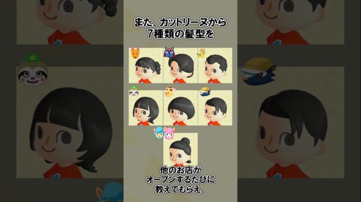 48種類の髪型を全部知りたい@ほのげ #あつ森