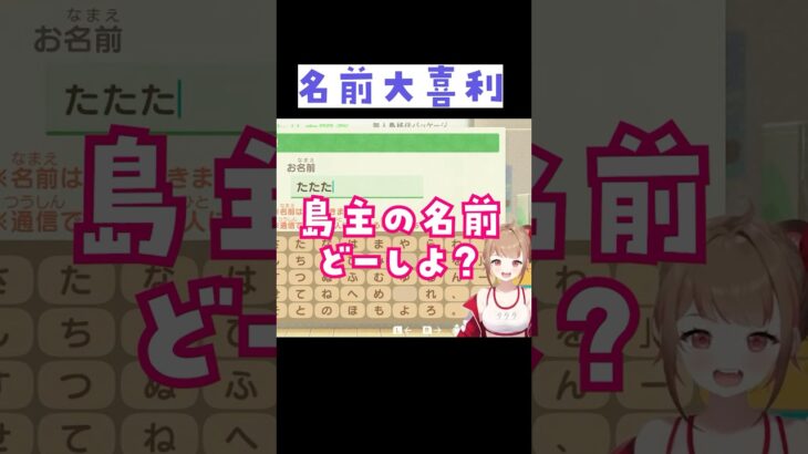 【あつ森】新しい島主の名前大喜利が面白過ぎたw #あつ森 #あつまれどうぶつの森
