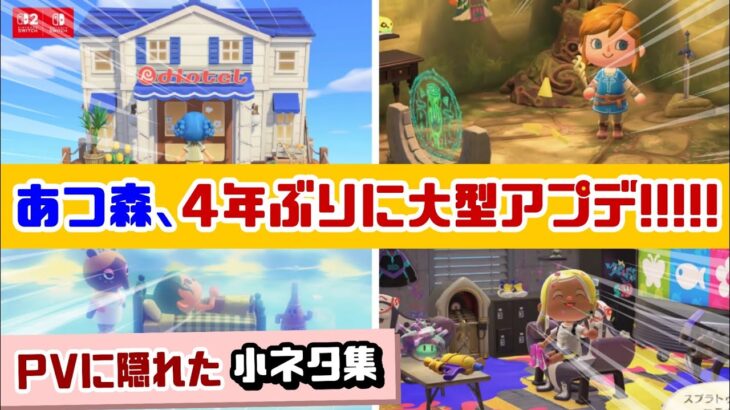 あつ森、まさかの4年ぶりに大型アプデ！！！！！Switch 2 EditionとVer.3.0の新要素まとめ＆新PVに隠れた細かすぎる小ネタ集！【あつまれ どうぶつの森】@レウンGameTV