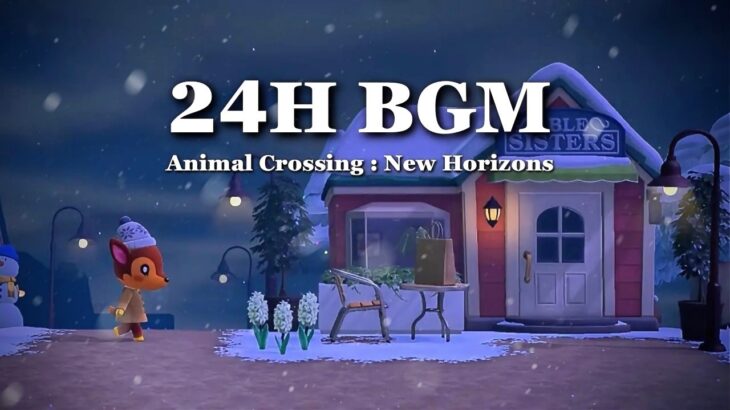 【あつ森BGM】冬の24時間ピアノメドレー☃️❄️／作業用・勉強用・睡眠用・集中