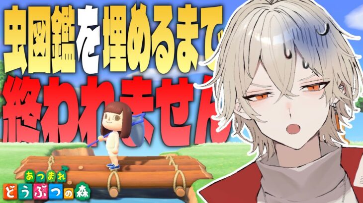 【あつ森】虫図鑑を全て埋めるまで終われません！【新人vtuber / 弐十】